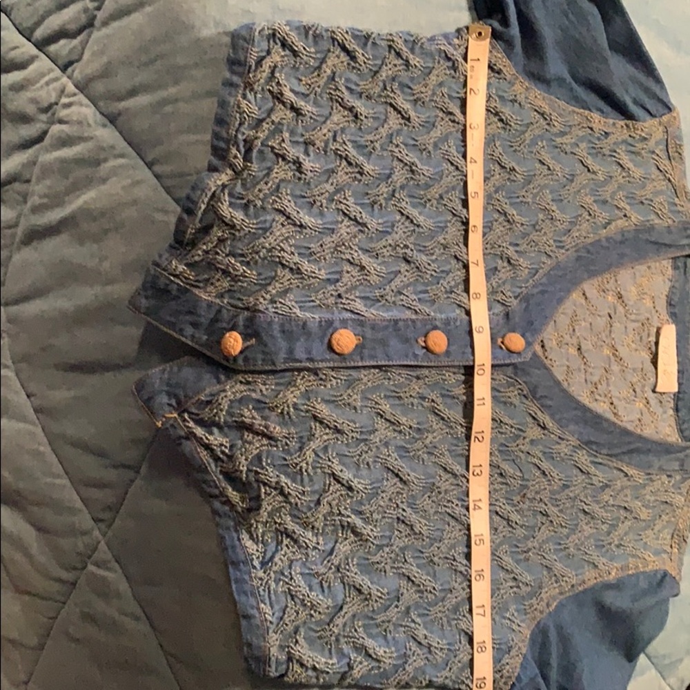 Cache cropped denim jacket - Picture 3 of 6